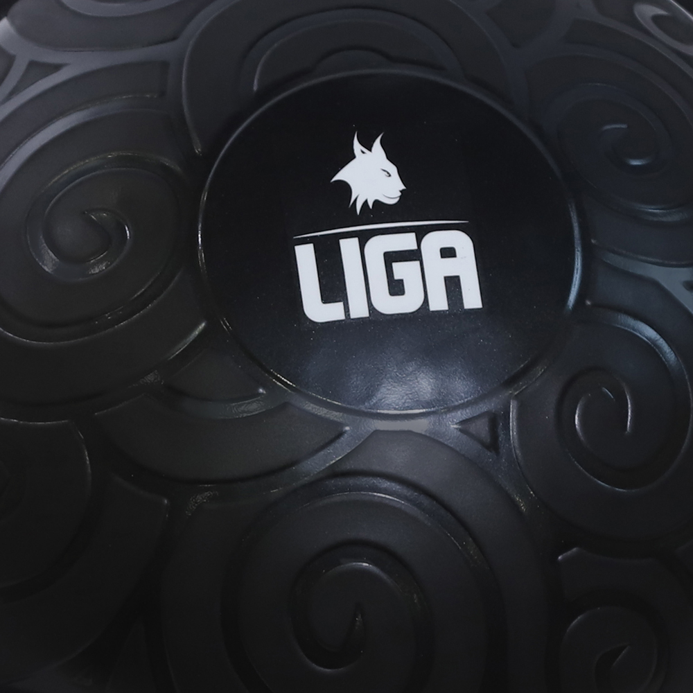 Μπάλα ισορροπίας με λάστιχα ΜΑΥΡΗ (Bosu Ball) 58cm LIGASPORT*