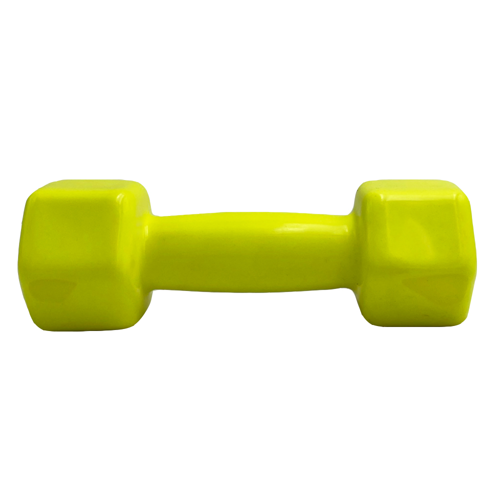 VINYL DUMBBELL ΑΛΤΗΡΑΣ ΒΙΝΥΛΙΟΥ 2kg (NEON YELLOW) LIGASPORT