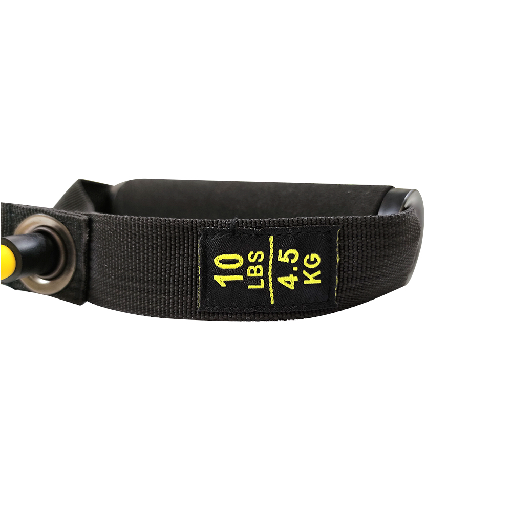 Λάστιχο αντίστασης με λαβές (tube band)(Επίπεδο αντίστασης 4,5 κιλά-κιτρινο) LIGASPORT*