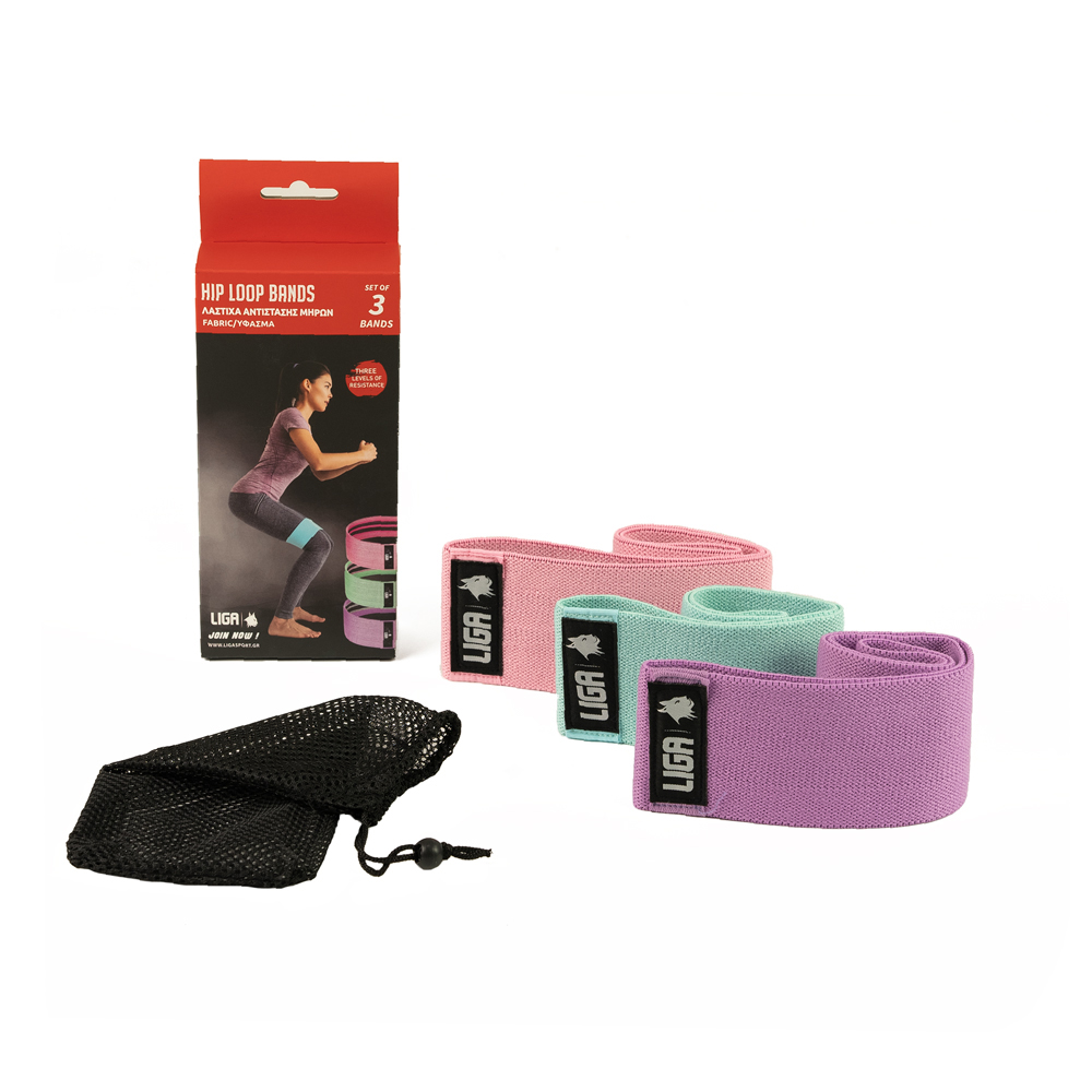 ΣΕΤ 3 ΛΑΣΤΙΧΑ ΑΝΤΙΣΤΑΣΗΣ ΜΗΡΩΝ (Μεγέθη S/M/L) LIGASPORT*