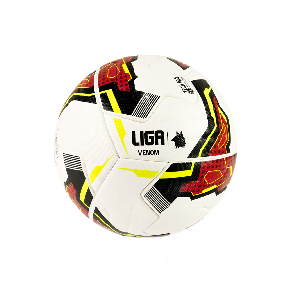 SOCCER BALL VENOM  (Red/Yellow Fluo) LIGASPORT^