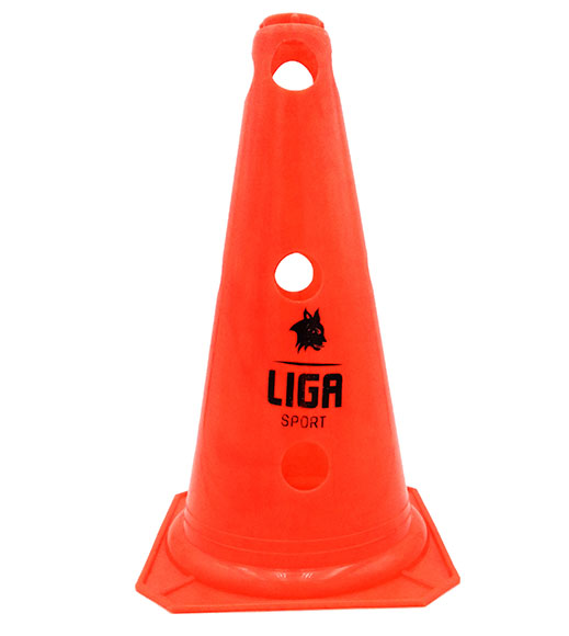 HOLE CONE (ΚΩΝΟΣ ΜΕ ΤΡΥΠΕΣ 40cm) - ORANGE LIGASPORT