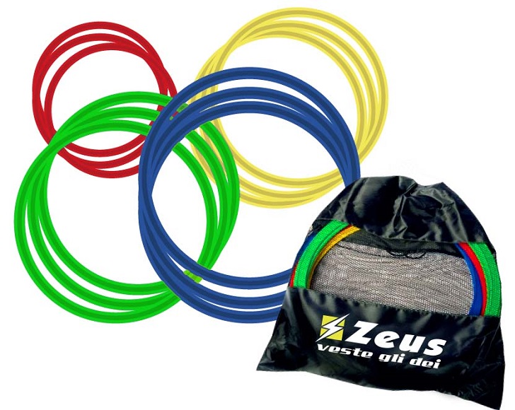 SET CERCHI PVC 60 CM PIATTI 12 PZ