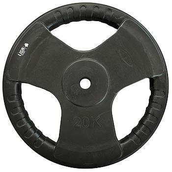 RUBBER WEIGHT LIFTING PLATE 20kg (Φ28) LIGASPORT